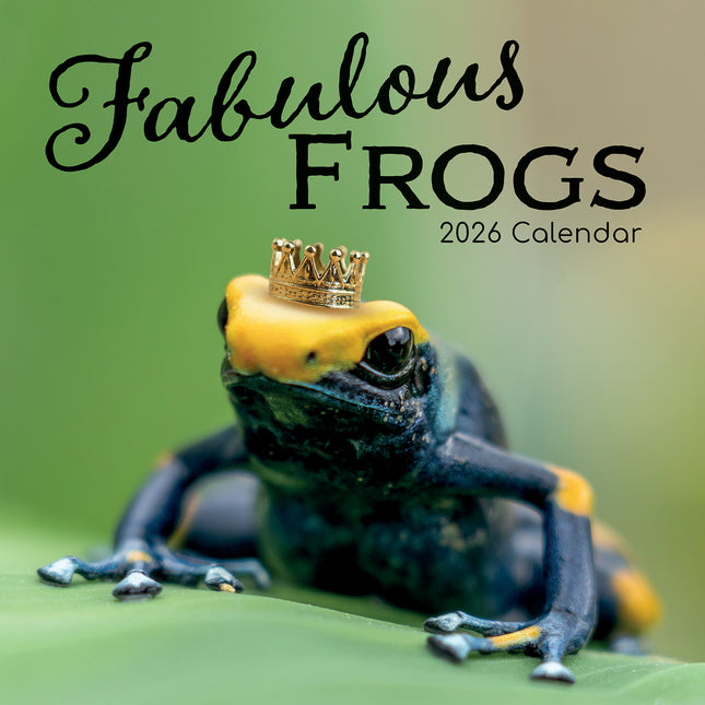 Fabulous Frogs - 2026 Square Wall Calendar Pets Animals 16 Month Premium Planner