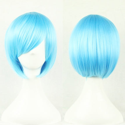 Womens Short 30cm Straight Synthetic BOB Wigs w Side Bangs Cosplay Costume Party - Zmart Australia