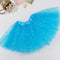 Sequin Tulle Tutu Skirt Ballet Kids Princess Dressup Party Baby Girls Dance Wear - Blue