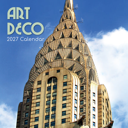 Art Deco 2027 Premium Square Wall Calendar cover