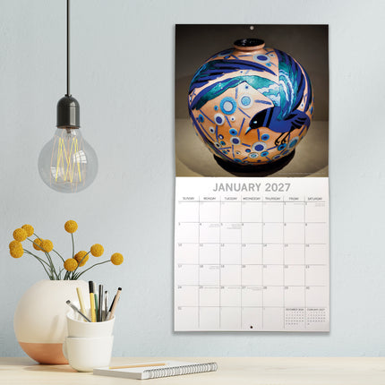 Art Deco 2027 Premium Square Wall Calendar lifestyle image