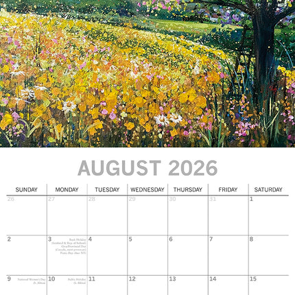 A Country Stroll - 2026 Square Wall Calendar 16 Months Arts Photos Planner Gift