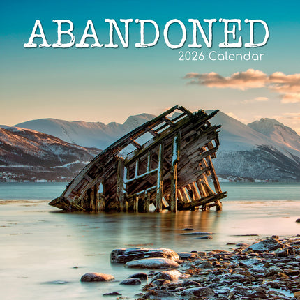 Abandoned - 2026 Square Wall Calendar 16 Months Arts Photography Planner Gift