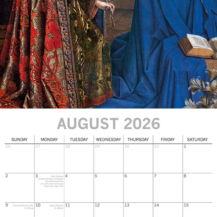 Angels - 2026 Square Wall Calendar 16 Months Arts Photography Home Planner Gift