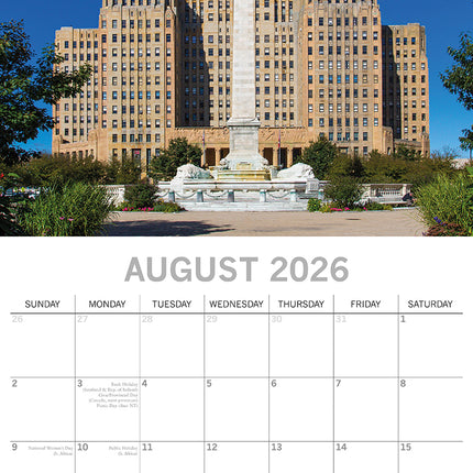 Art Deco - 2026 Square Wall Calendar 16 Months Arts Photography Planner Gift