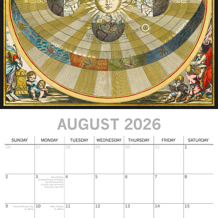 Celestial - 2026 Square Wall Calendar 16 Months Arts Photography Planner Gift