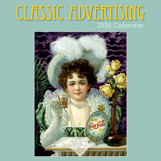 Classic Advertising 2026 Square Wall Calendar 16 Months Arts Photos Planner Gift
