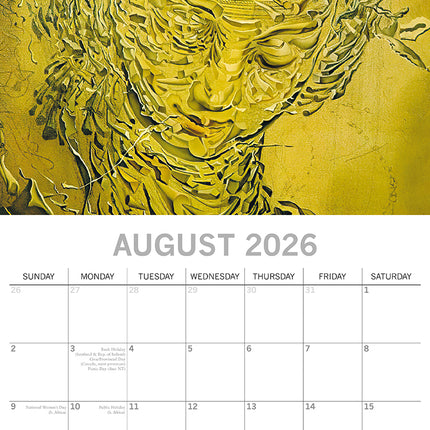 Dali 2026 Square Wall Calendar 16 Months Arts Photography Planner New Year Gift