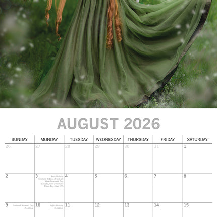 Fantasy Art - 2026 Square Wall Calendar 16 Months Arts Photography Planner Gift