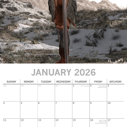 Fantasy Art - 2026 Square Wall Calendar 16 Months Arts Photography Planner Gift