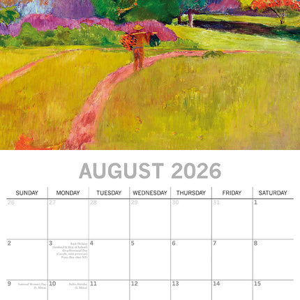 Gauguin - 2026 Square Wall Calendar 16 Months Arts Photography Home Planner Gift