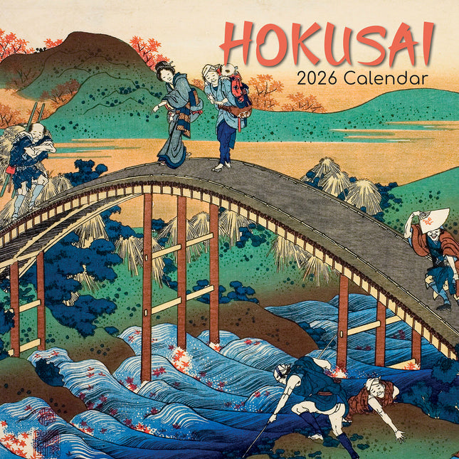 Hokusai - 2026 Square Wall Calendar 16 Months Arts Photography Home Planner Gift