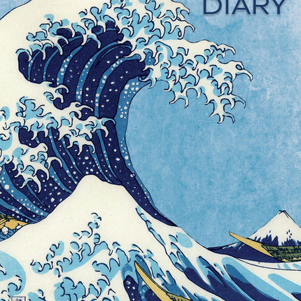 Hokusai 2027 A5 Padded Hard Cover Diary cover