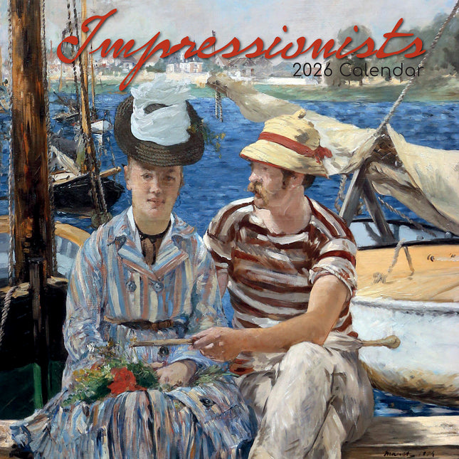 Impressionists 2026 Rectangle Wall Calendar