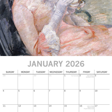 Impressionists 2026 Rectangle Wall Calendar