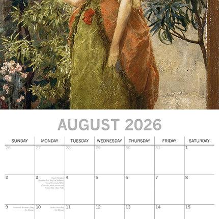 Klimt - 2026 Square Wall Calendar 16 Months Arts Photos Planner New Year Gift