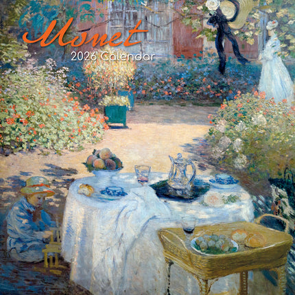 Monet - 2026 Square Wall Calendar 16 Months Arts Photography Home Planner Gift