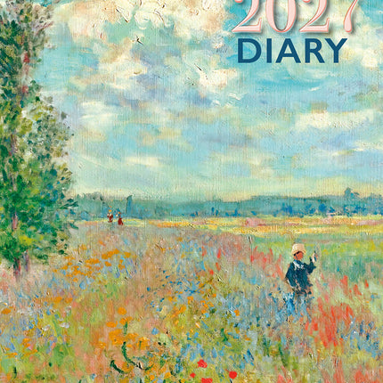 Monet 2027 A5 Padded Hard Cover Diary cover