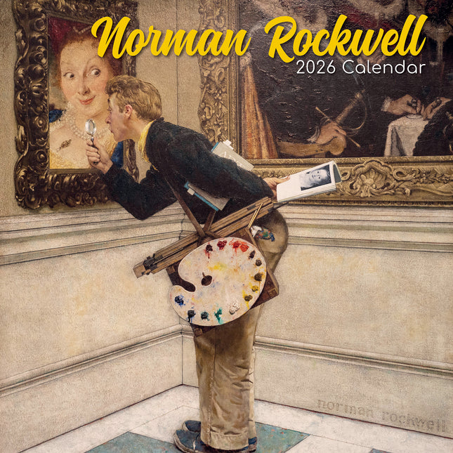 Norman Rockwell - 2026 Square Wall Calendar 16 Months Arts Photos Planner Gift