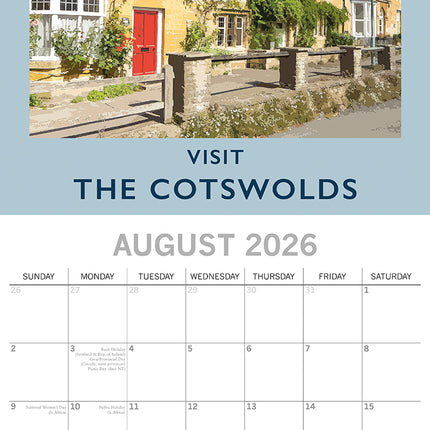 Nostalgic Travel - 2026 Square Wall Calendar 16 Months Arts Photos Planner Gift