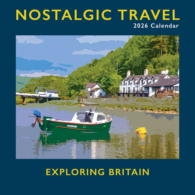 Nostalgic Travel - 2026 Square Wall Calendar 16 Months Arts Photos Planner Gift
