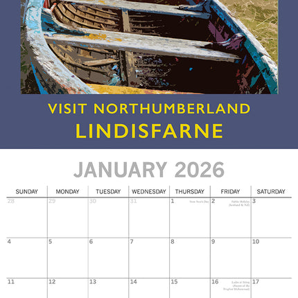 Nostalgic Travel - 2026 Square Wall Calendar 16 Months Arts Photos Planner Gift