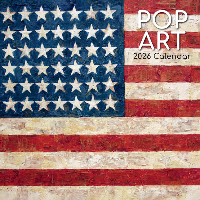 Pop Art - 2026 Square Wall Calendar 16 Months Arts Photography Home Planner Gift