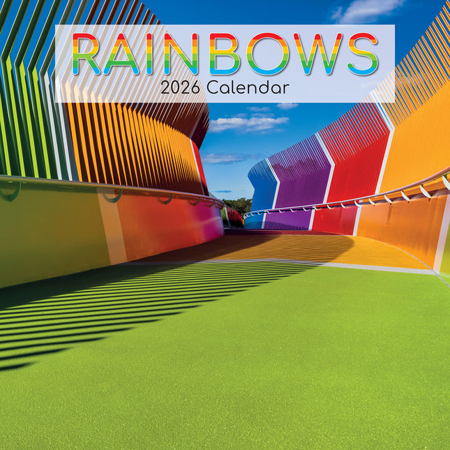 Rainbows - 2026 Square Wall Calendar 16 Months Arts Photography Planner Gift