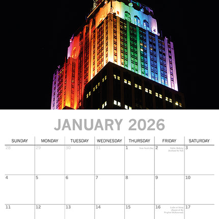 Rainbows - 2026 Square Wall Calendar 16 Months Arts Photography Planner Gift