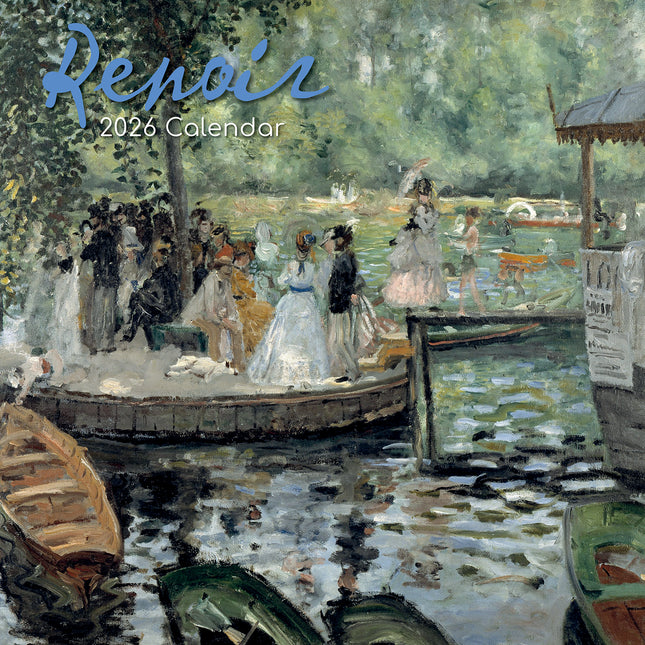 Renoir - 2026 Square Wall Calendar 16 Months Arts Photography Home Planner Gift