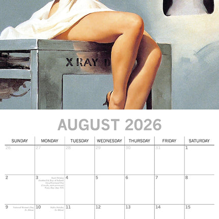Retro Pin Ups - 2026 Square Wall Calendar 16 Month Arts Photography Planner Gift
