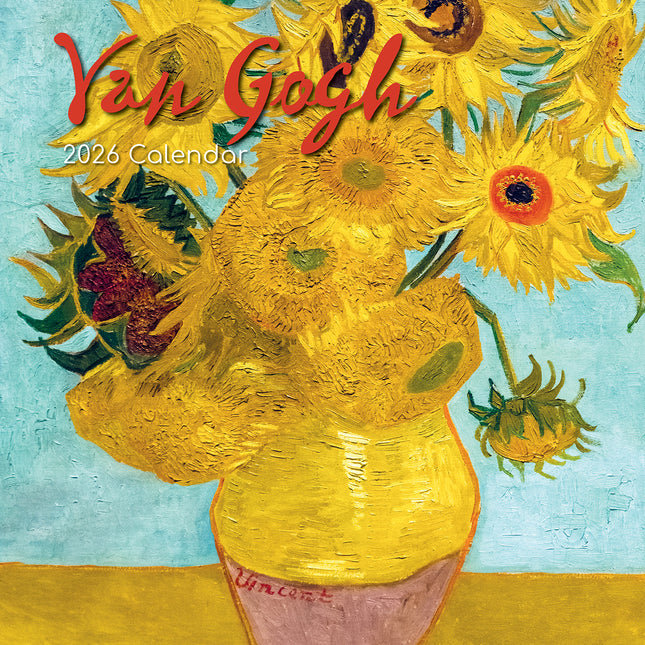 Van Gogh - 2026 Square Wall Calendar 16 Months Arts Photography Planner Gift