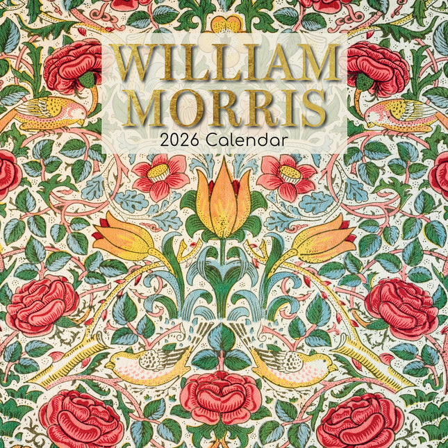 William Morris - 2026 Square Wall Calendar 16 Months Arts Photos Planner Gift