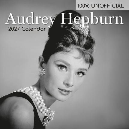 Audrey Hepburn 2027 Premium Square Wall Calendar cover