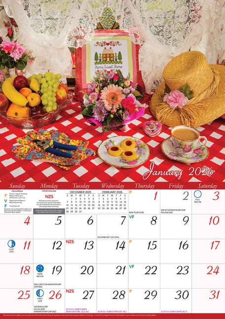 Friendships 2026 Rectangle Wall Calendar