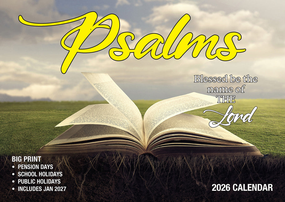 Psalms 2026 Rectangle Wall Calendar