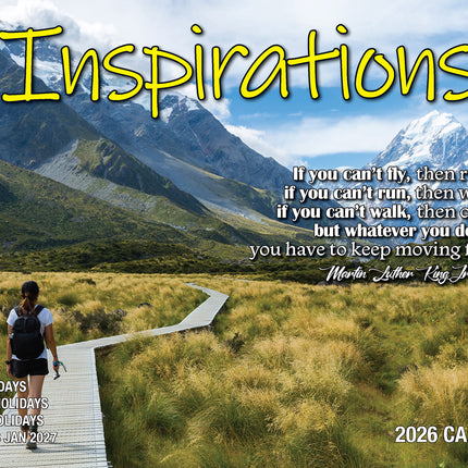 Inspirations 2026 Rectangle Wall Calendar