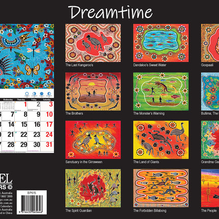 The Dreamtime 2026 Rectangle Wall Calendar