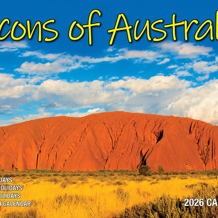 Icons Of Australia 2026 Rectangle Wall Calendar