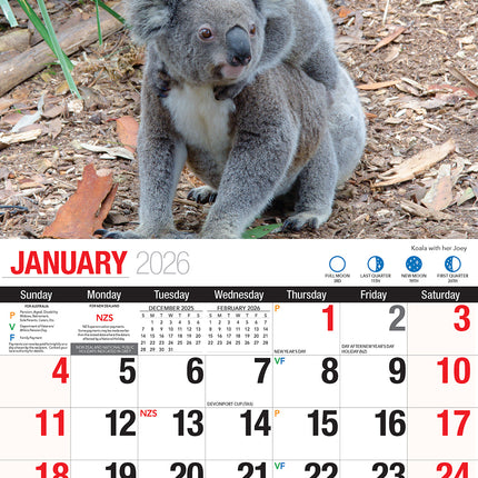Icons Of Australia 2026 Rectangle Wall Calendar