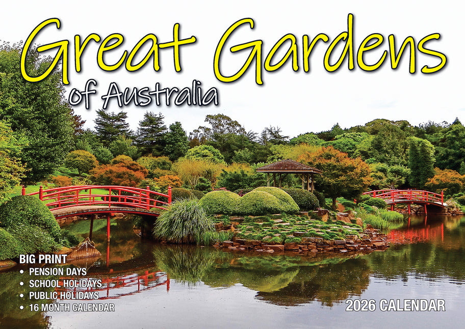 Great Gardens 2026 Rectangle Wall Calendar