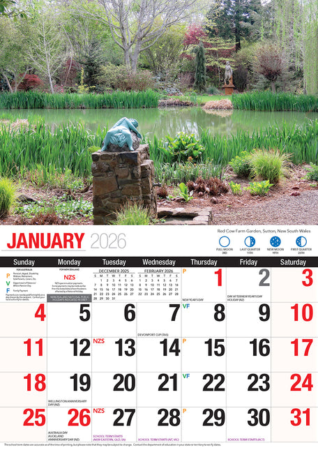 Great Gardens 2026 Rectangle Wall Calendar