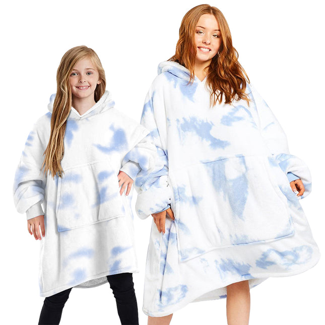 OverSized Soft Pullover Plain Hoodie Warm Fleece Blanket Plush Winter Sweatshirt - Zmart Australia