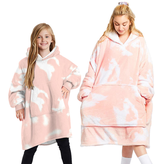 OverSized Soft Pullover Plain Hoodie Warm Fleece Blanket Plush Winter Sweatshirt - Zmart Australia