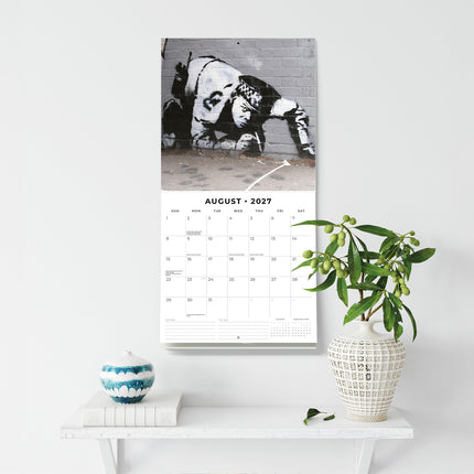 Banksy 2027 square wall calendar - wall display