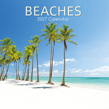 Beaches 2027 Premium Square Wall Calendar cover