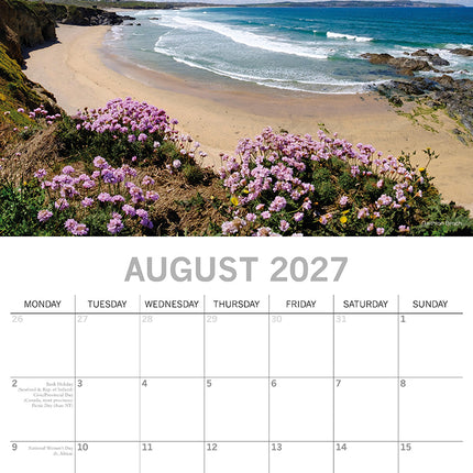 Beautiful Britain 2027 Premium Square Wall Calendar August sample page