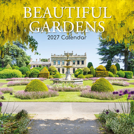 Beautiful Gardens 2027 Premium Square Wall Calendar cover