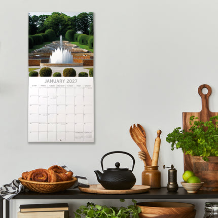 Beautiful Gardens 2027 Premium Square Wall Calendar lifestyle image