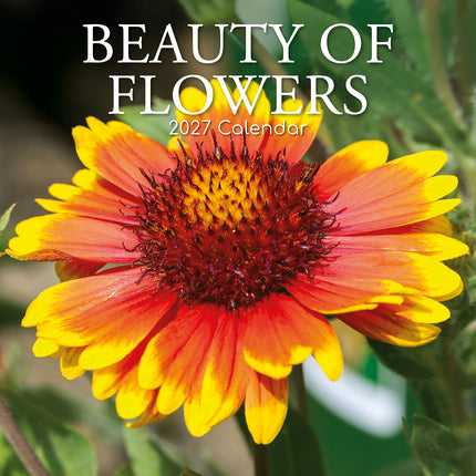 Beauty of Flowers 2027 Premium Square Wall Calendar cover